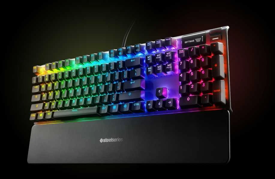 Žaidimų klaviatūra SteelSeries Apex 7, US kalba, Red apšvietimas, Juodos spalvos