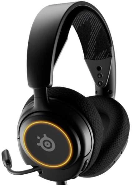 Ausinės žaidimams su mikrofonu SteelSeries Arctis Nova 3 Over-Ear, Juodos spalvos