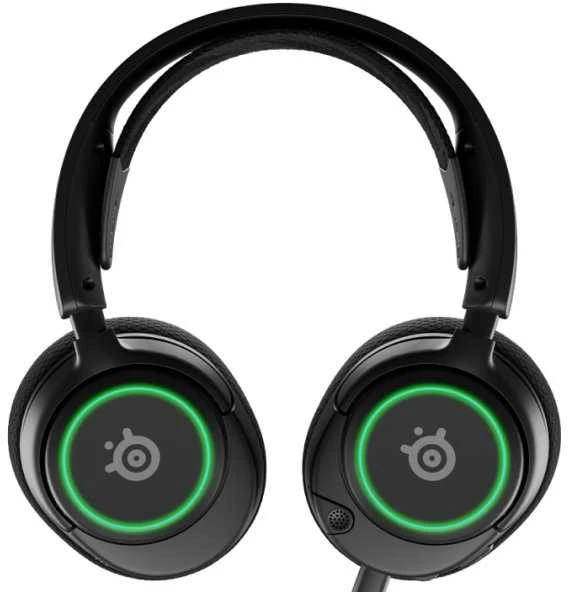 Ausinės žaidimams su mikrofonu SteelSeries Arctis Nova 3 Over-Ear, Juodos spalvos