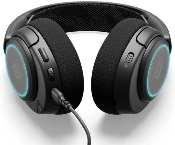 Ausinės žaidimams su mikrofonu SteelSeries Arctis Nova 3 Over-Ear, Juodos spalvos