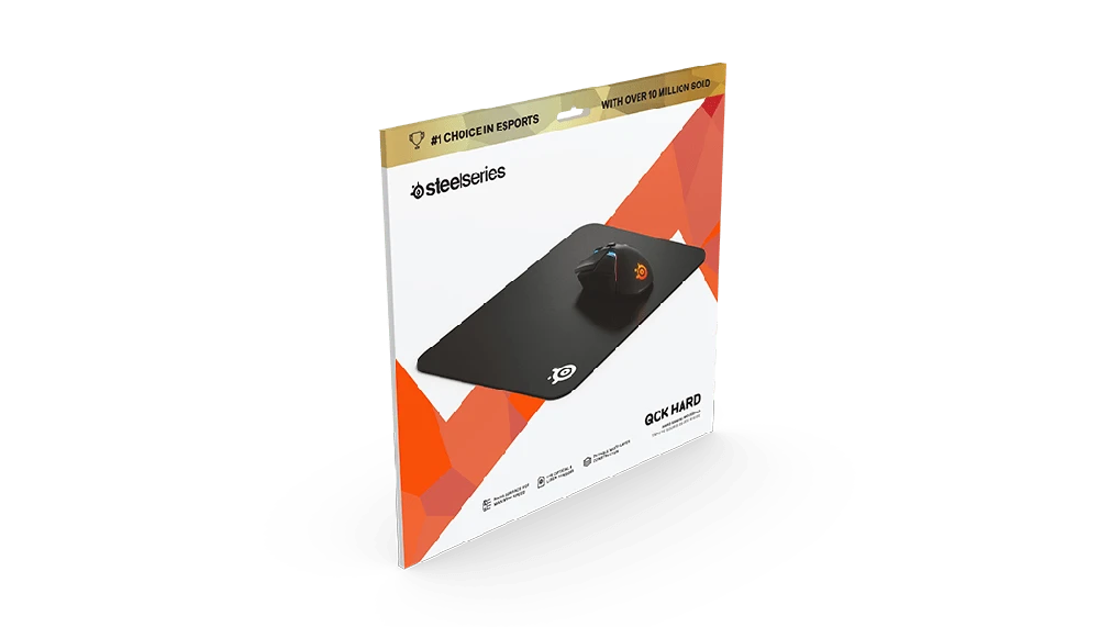 Pelės kilimėlis SteelSeries QcK Hard, Juodos spalvos