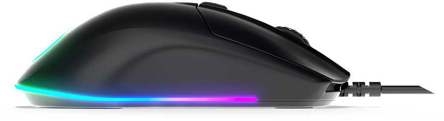 Žaidimų pelė SteelSeries su laidu Rival 3, Juodos spalvos