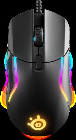 Žaidimų pelė su laidu SteelSeries Rival 5, Juodos spalvos