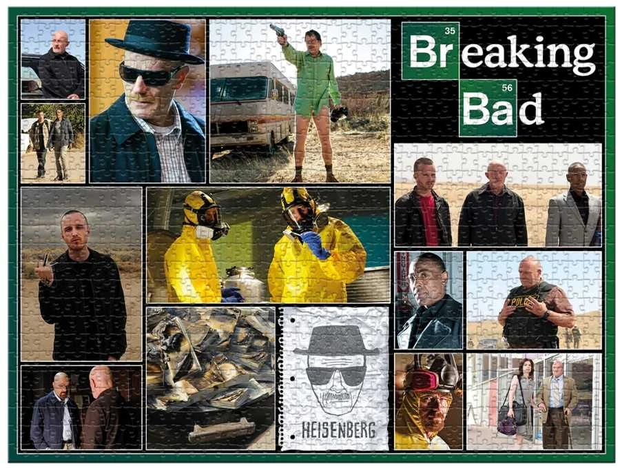 Winning Moves Laimėjimo judesių dėlionė 1000 „Breaking Bad“ koliažas