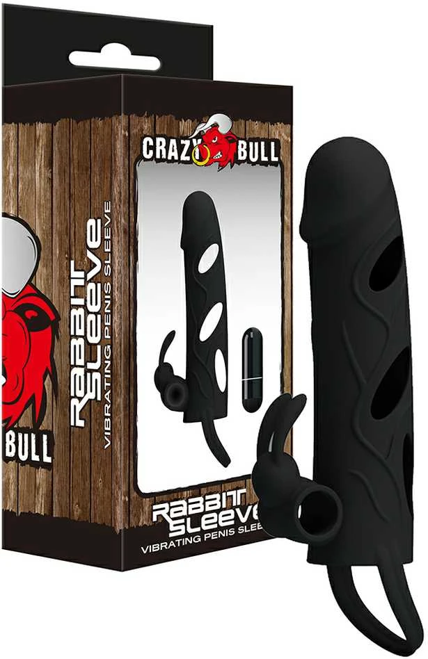 Pretty Love Male LYBAILE Pretty Love 5,5 Inch Vibrating Penis Sleeve Juodas