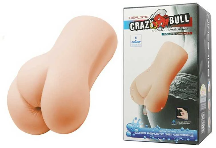 CRAZY BULL- REALISTIC 3D LIFE-LIKE ASS, Vanduo lubricant
