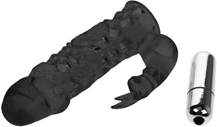 Crazy Bull BAILE Vibruojanti varpos prailginimo rankovė 10 režimų 18cm