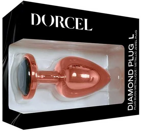 Marc Dorcel Dekoratyvinis analinis kištukas metalinis Dorcel deimantinis kištukas 9cm