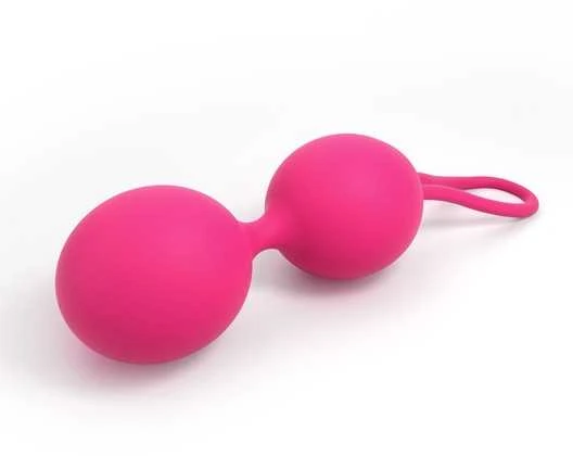 Marc Dorcel Dual Balls Magenta silikoniniai geišos kamuoliukai