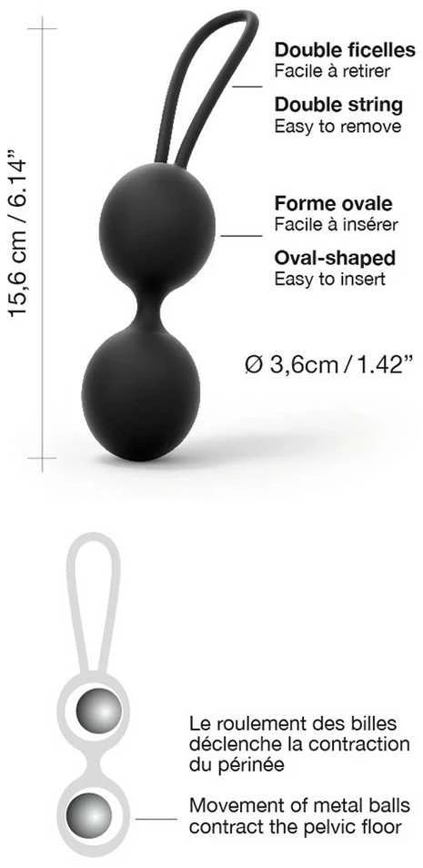 Marc Dorcel DORCEL Dual Balls juodas