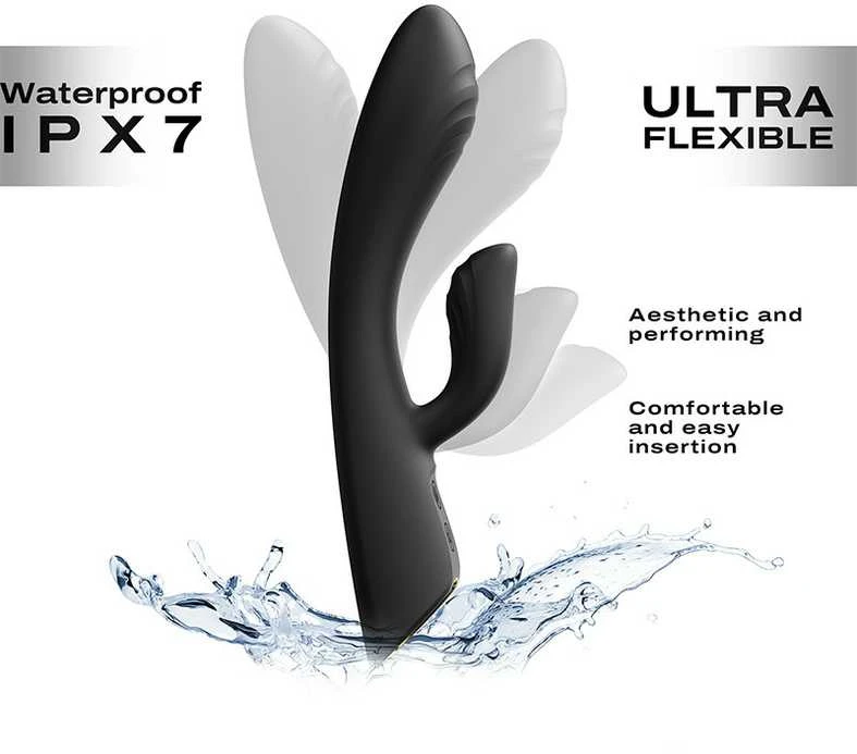 Marc Dorcel Flexi Rabbit zuikio vibratorius Juodas