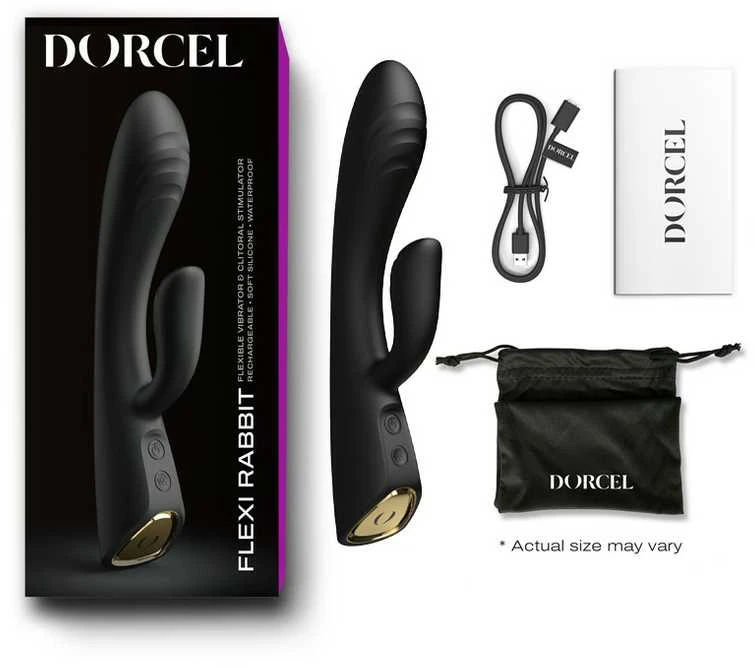 Marc Dorcel Flexi Rabbit zuikio vibratorius Juodas