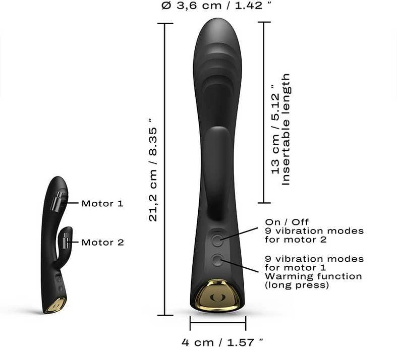 Marc Dorcel Flexi Rabbit zuikio vibratorius Juodas