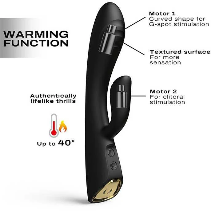 Marc Dorcel Flexi Rabbit zuikio vibratorius Juodas