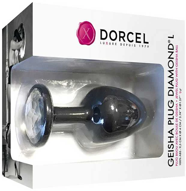 Puošnus analinis kamštelis „Dorcel Geisha Diamond“ 9 cm