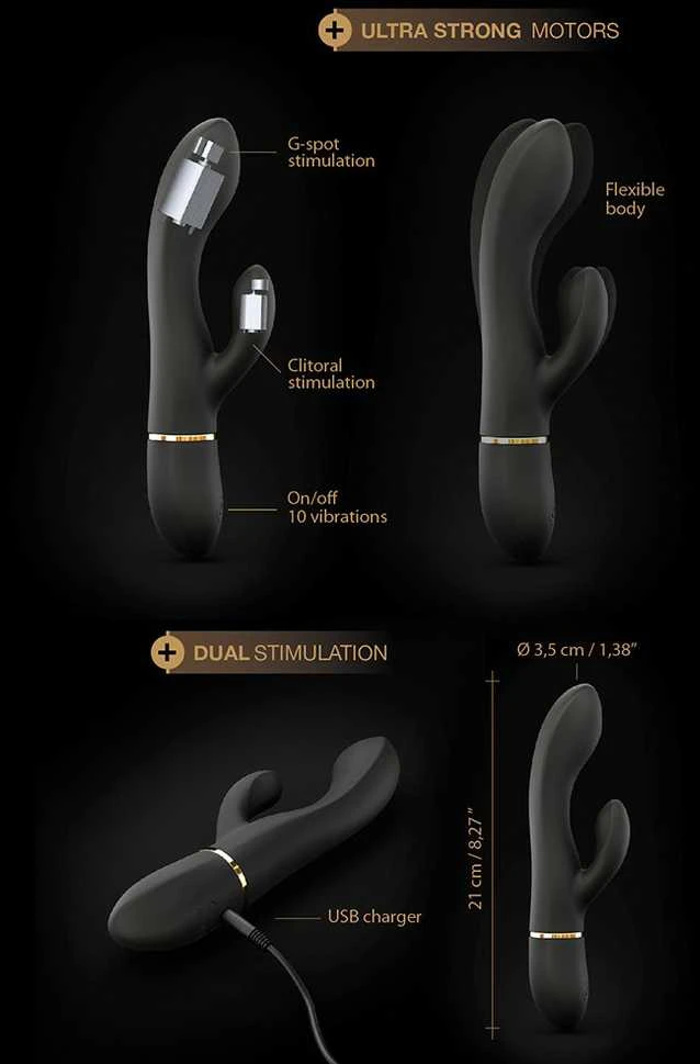 Marc Dorcel Vibratorius zuikis Dorcel glam triušis 21cm 10 režimas