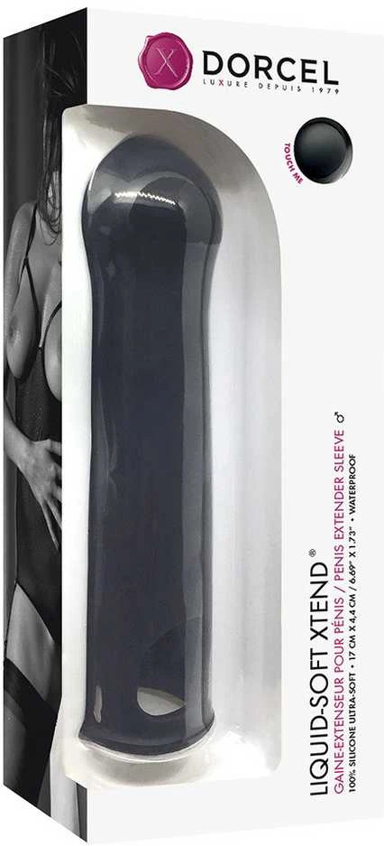 MARC DORCEL_Liquid Soft Xtend silikoninis penio priauginimas juodas