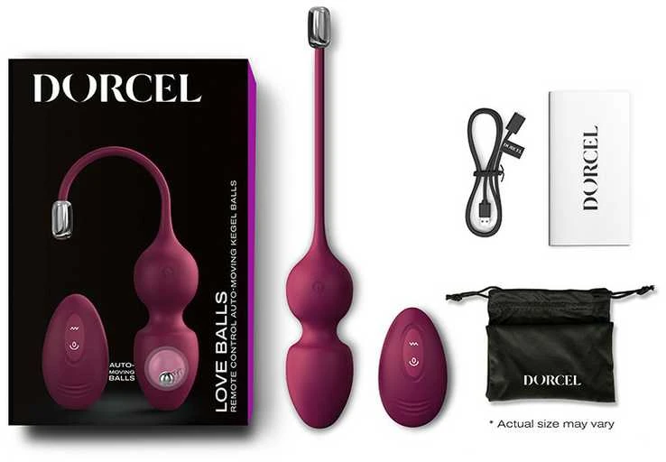 Marc Dorcel DORCEL Silikoniniai makšties kiaušiniai Meilės kamuoliukai. Makšties sienelių stimuliavimas ir sužadinimas.