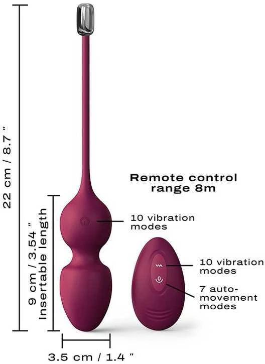 Marc Dorcel DORCEL Silikoniniai makšties kiaušiniai Meilės kamuoliukai. Makšties sienelių stimuliavimas ir sužadinimas.