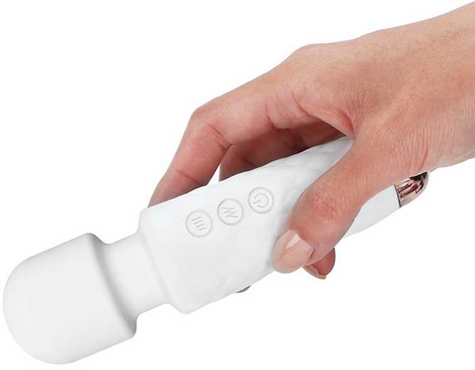 DORCEL Mini Wanderful Baltas wand su vibratorius masažui