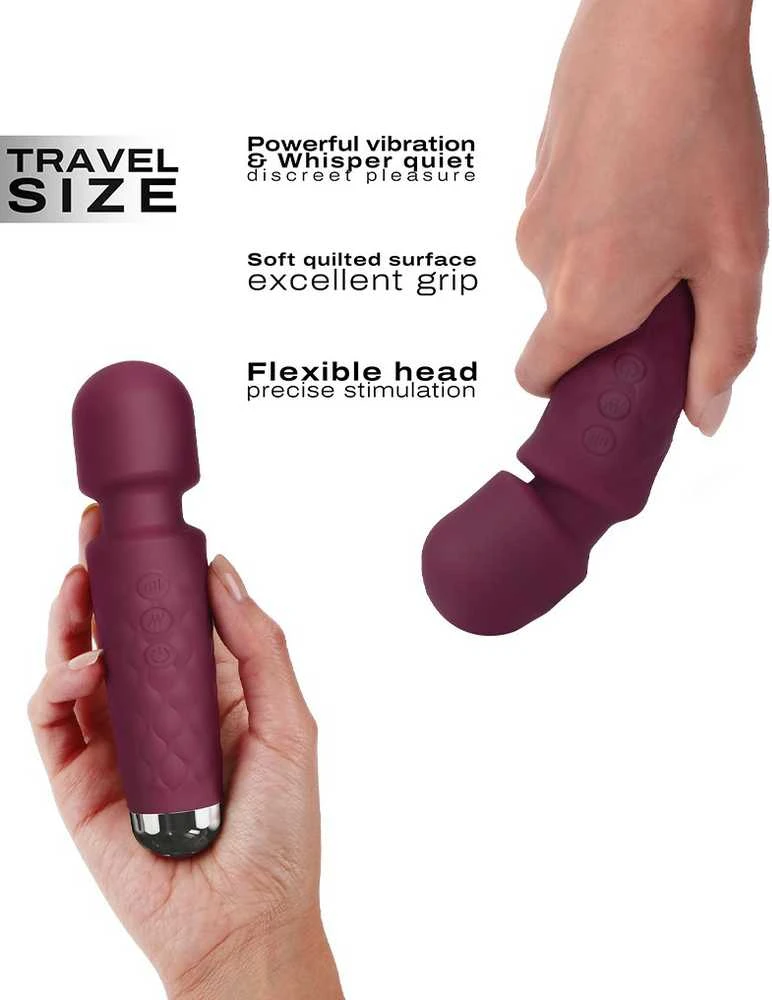 DORCEL Mini Wanderful Plum silikoninis vibratorius su galinga vibracija