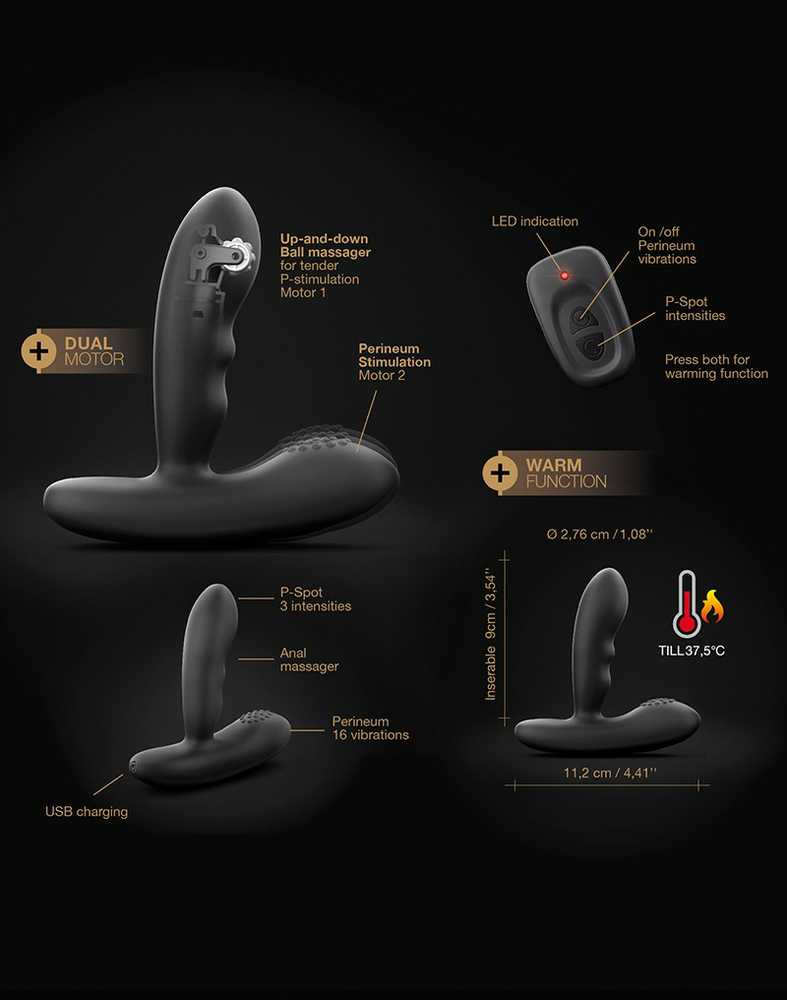 Marc Dorcel P-Stropker nuotolinio valdymo prostatos masažuoklis