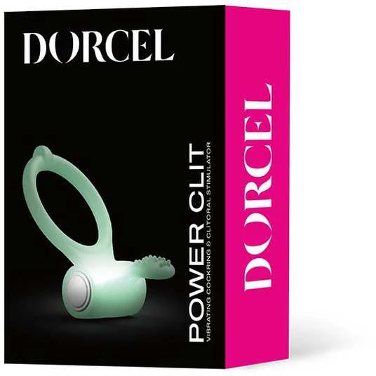 Marc Dorcel Power Clit Phospho fluorescencinis penio žiedas su vibruoja