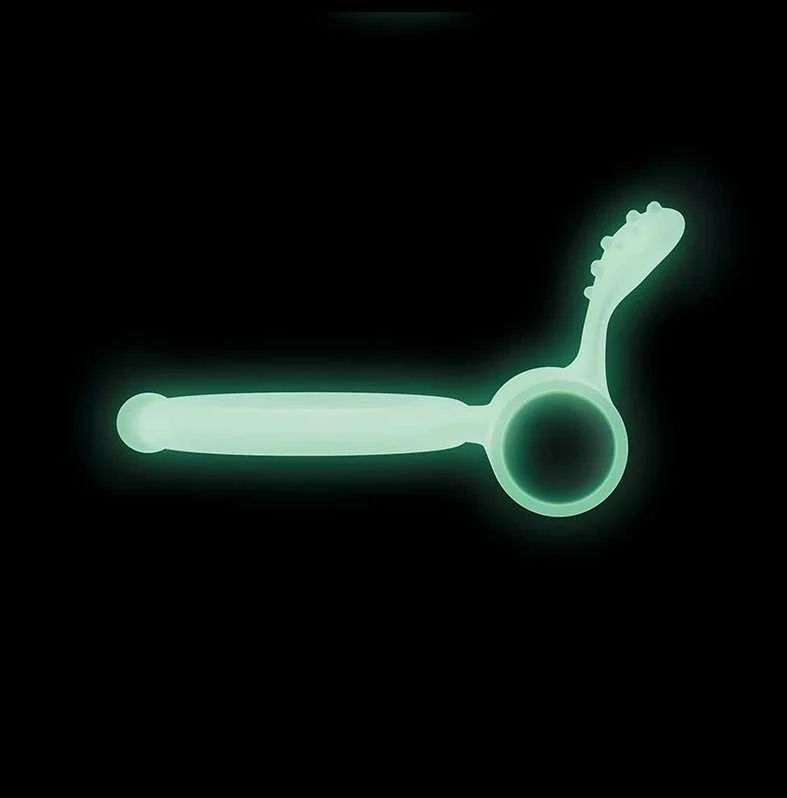 Marc Dorcel Power Clit Phospho fluorescencinis penio žiedas su vibruoja