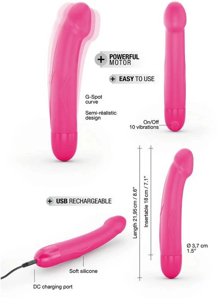 Dorcel Real Vibrations tikroviškas vibratorius 18cm