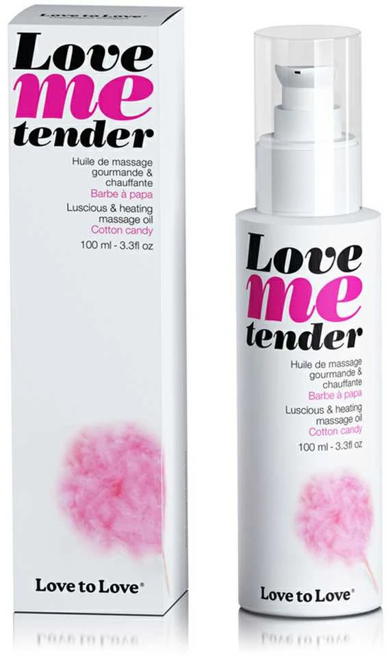 Love To Love LOVE ME TENDER - MASAŽINIS ALIEJUS - COTTON CANDY 100ml / 3.3FL.OZ.