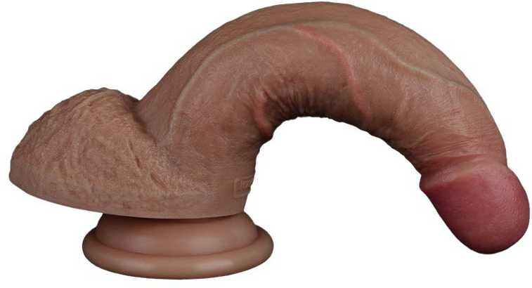 LoveToy 7 colių dvigubo sluoksnio silikoninis varpa
