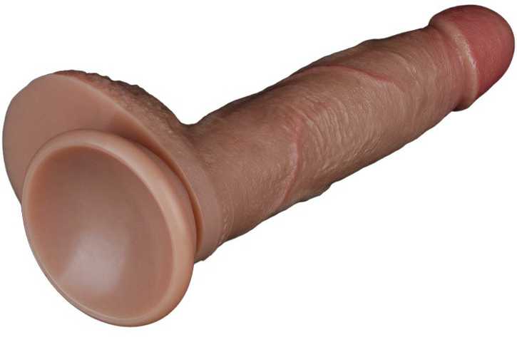 LoveToy 7 colių dvigubo sluoksnio silikoninis varpa