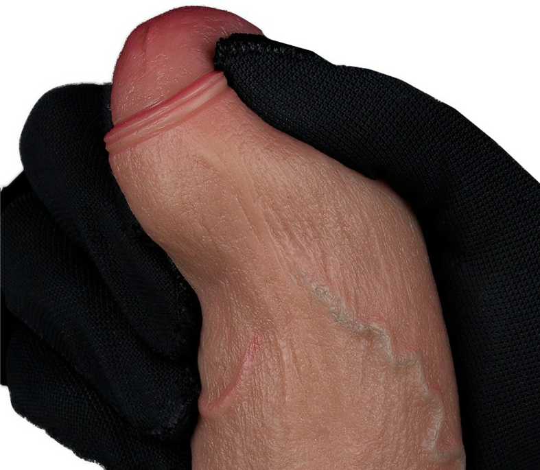 LoveToy 8 colių dvigubo sluoksnio silikoninis varpa