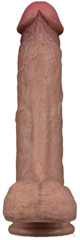 LoveToy 8,5 colio dvisluoksnis silikoninis varpa
