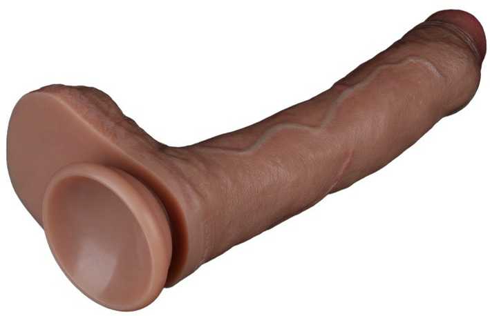 LoveToy 8,5 colio dvisluoksnis silikoninis varpa