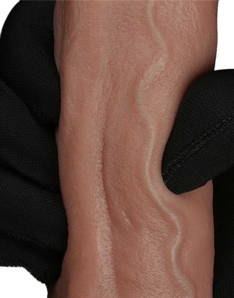 LoveToy 9 colių dvisluoksnis silikoninis varpa