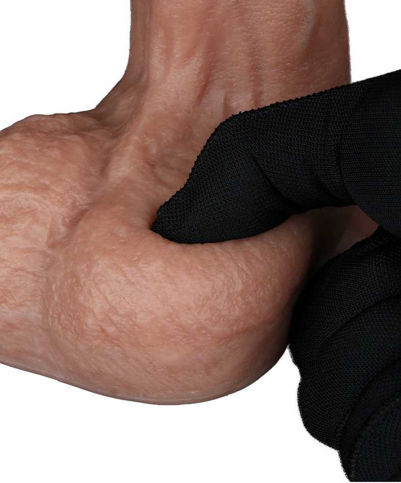 LoveToy 9 colių dvisluoksnis silikoninis varpa