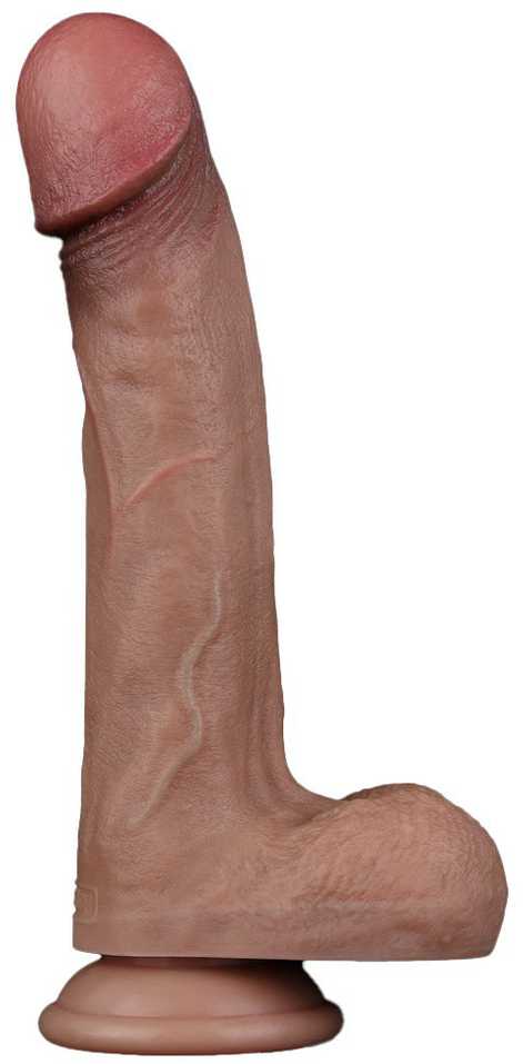 LoveToy 9 colių dvisluoksnis silikoninis varpa