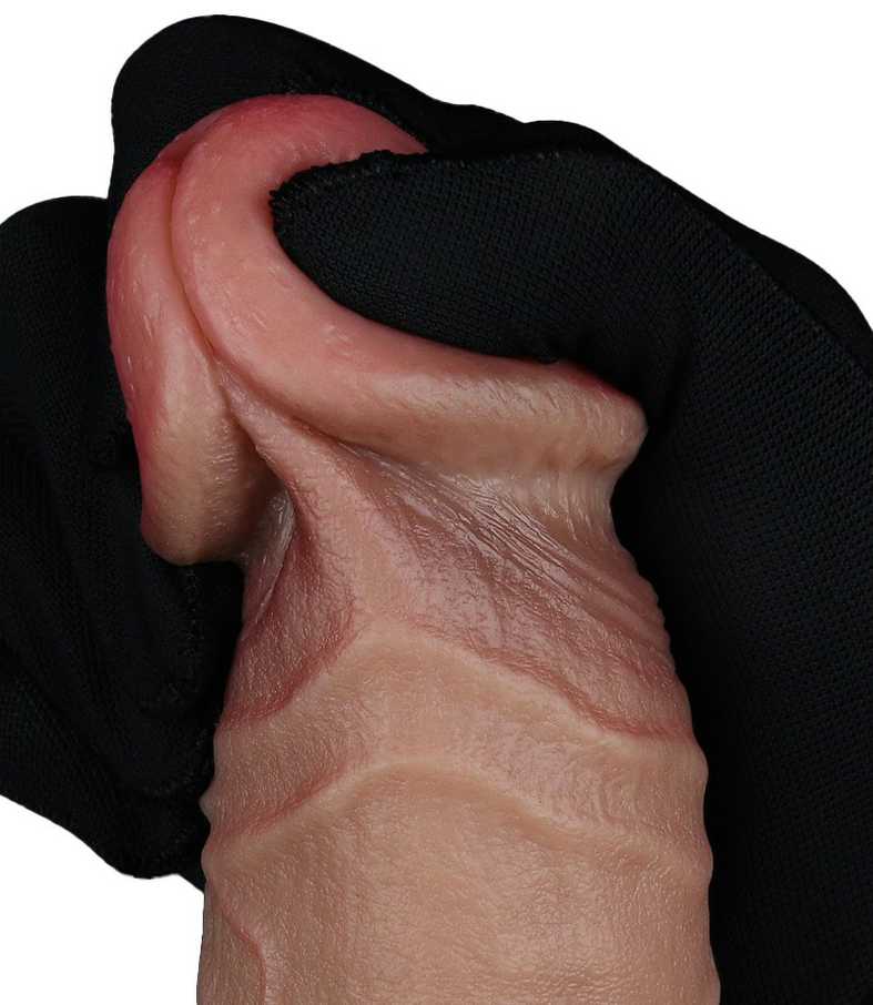 LOVETOY 9 colių dvisluoksnis silikoninis varpa