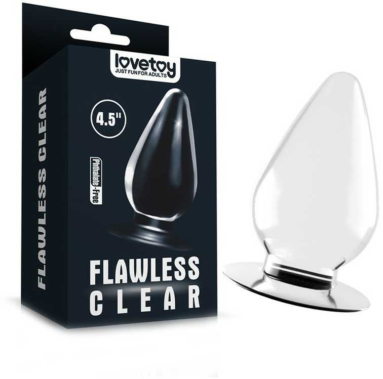 LoveToy Skaidrus analinis kamštelis „Fullless“ 4,5 colio