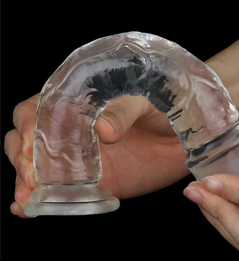LoveToy Nepriekaištingas skaidrus dildo 7.0''