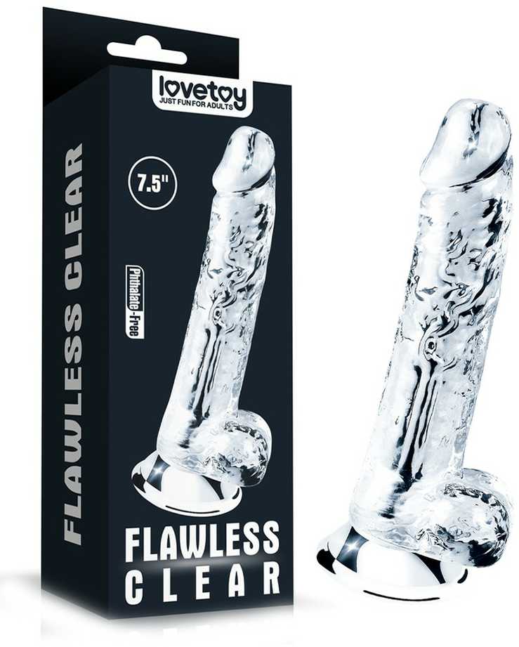 LoveToy Skaidrus dildo 7,5''