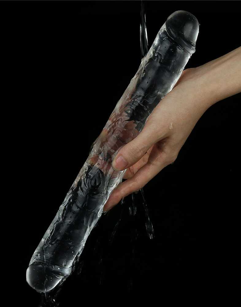 LOVETOY 12'' Nepriekaištingas skaidrus Dvigubas Dildo Clear