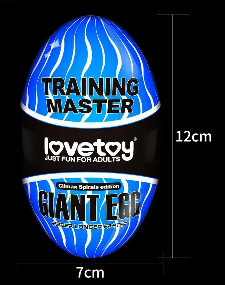 LOVETOY Giant Egg Masturbator Mėlyna