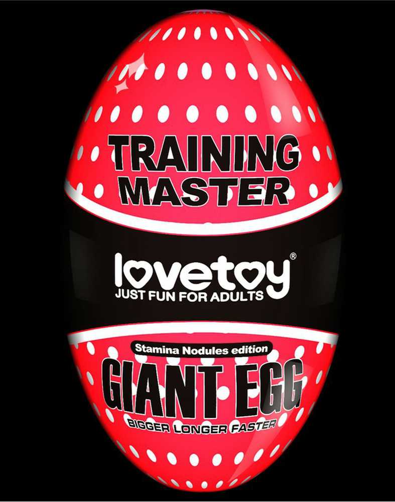 LOVETOY Giant Egg Masturbator Raudona
