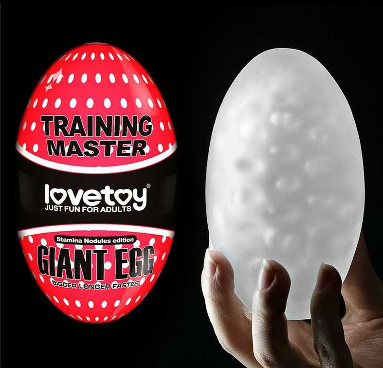 LOVETOY Giant Egg Masturbator Raudona