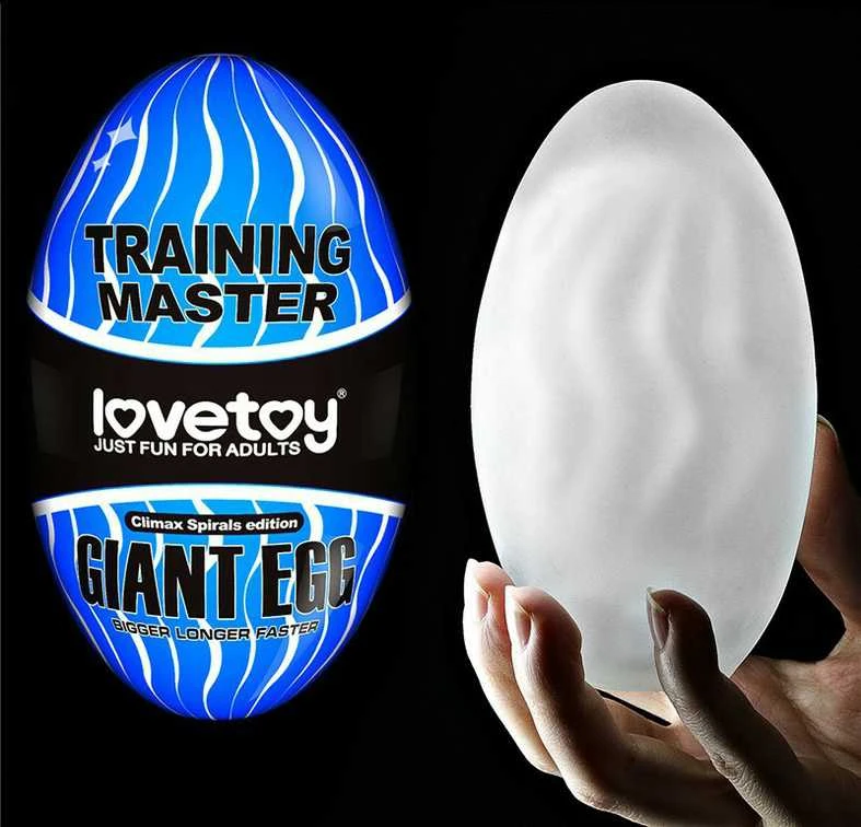 LOVETOY Giant Egg Masturbator Mėlyna