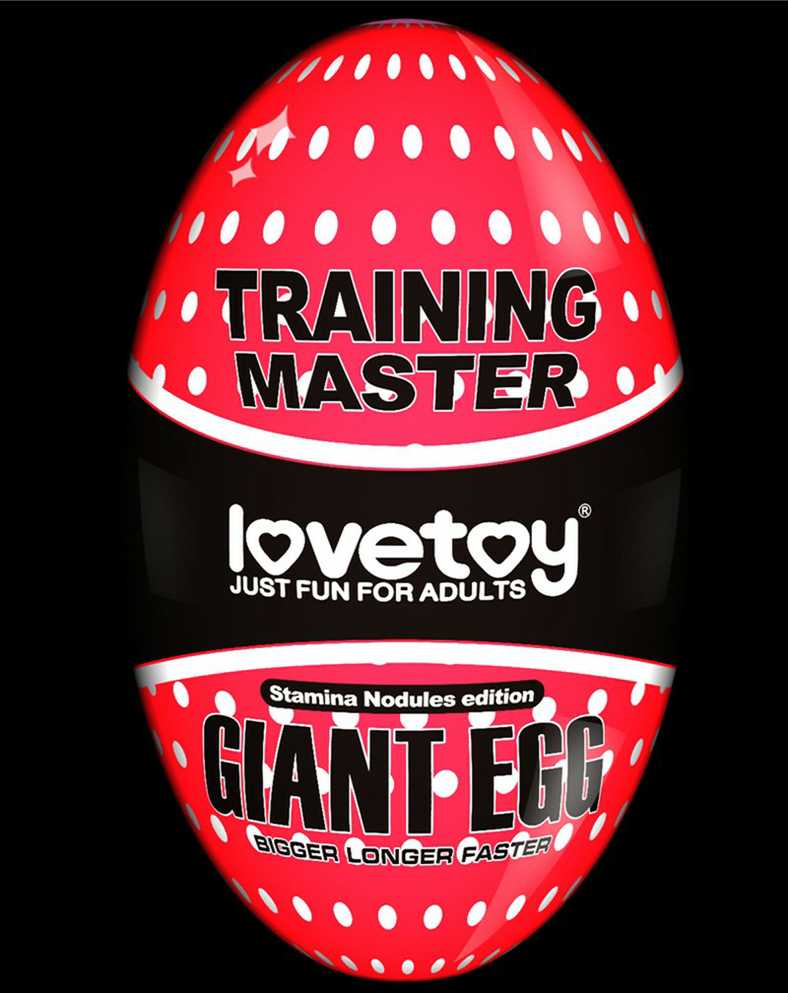 LOVETOY Giant Egg Masturbator Raudona