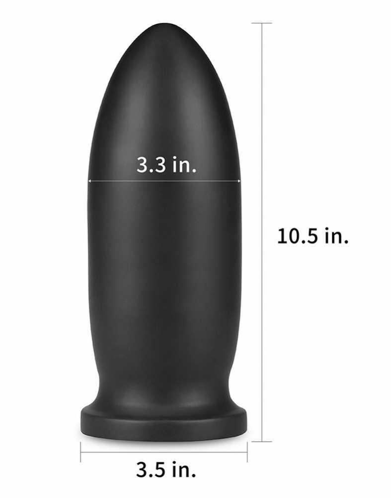 Lovetoy Lankstus storas analinis kištukas su siurbtuku 23 cm