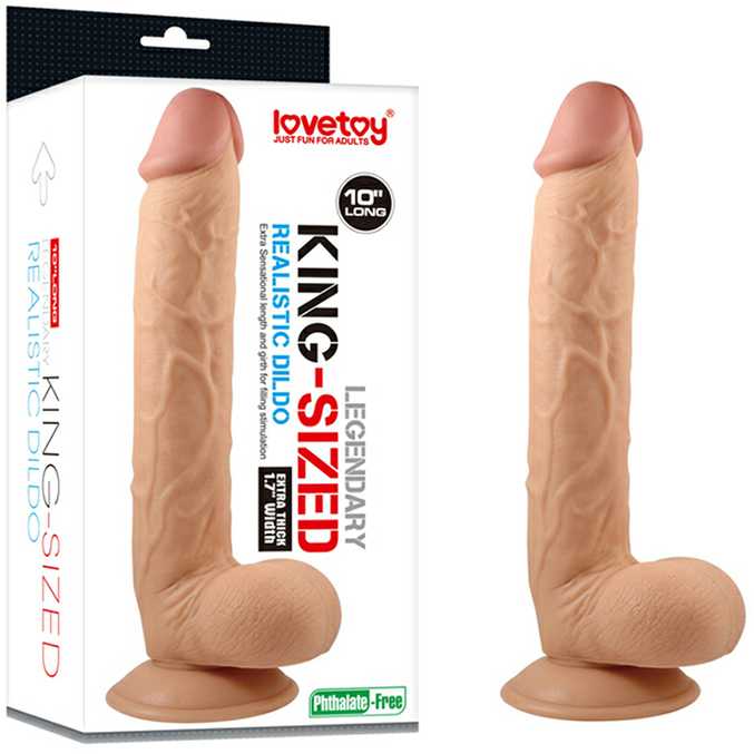LoveToy 10" Legendinis didelio dydžio tikroviškas dildo